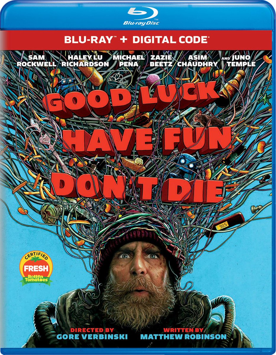 The_Ent_Factor's tweet image. The sci-fi comedy GOOD LUCK, HAVE FUN, DON'T DIE (2025) starring Sam Rockwell is out now on DVD, Blu-ray &amp;amp; 4K

theentertainmentfactor.com/2026/04/good-l…

#dvd #bluray #4k #4kultrahd #goodluckhavefundontdie #samrockwell #scifi #junotemple #zaziebeetz #haleylurichardson
