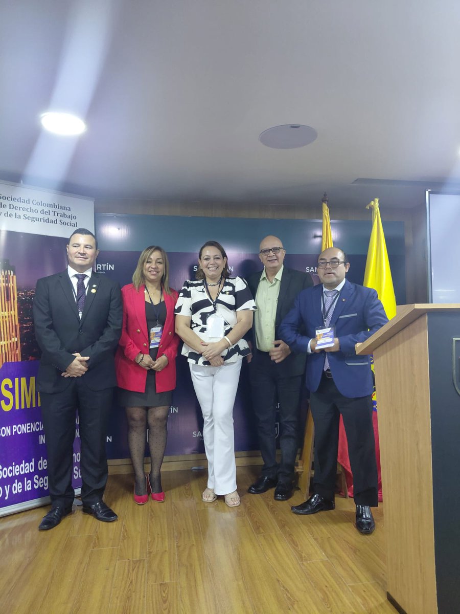 eduperezavid's tweet photo. ✅ Participé ️con destacados  colegas de Latinoamérica en Bogotá, Colombia, en el simposio sobre Derecho Laboral y la Seguridad Social, organizada por la Sociedad Colombiana de Derecho del Trabajo y la Seguridad Social. https://t.co/zSHW2AtUIZ