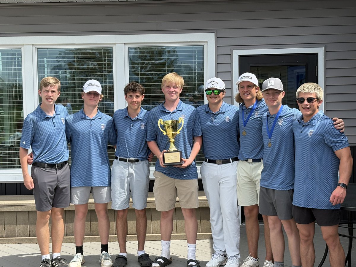 masongolf1's tweet photo. MVG wins the inaugural Pulver Best Ball  held at Eldorado (white/blue) on Senior Night!! Maurer/Wells(69), Ambs/Thurston(74), and Ackley/Ford(73) lead the Bulldogs. Next event is the Okemos Elite Invitational at Eagle Eye this coming Monday. https://t.co/xULroViafD