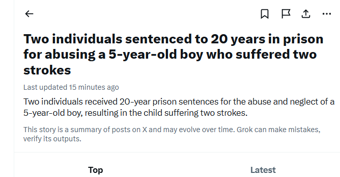 Notice: this is X avoiding saying two WOMEN did this to a boy. Two LESBIANS.

Guess what else? They were his "mothers."

Women get special conversational protection even when they're sadistic. Even when they murder. 

It would have said "Two men" had it not been women.