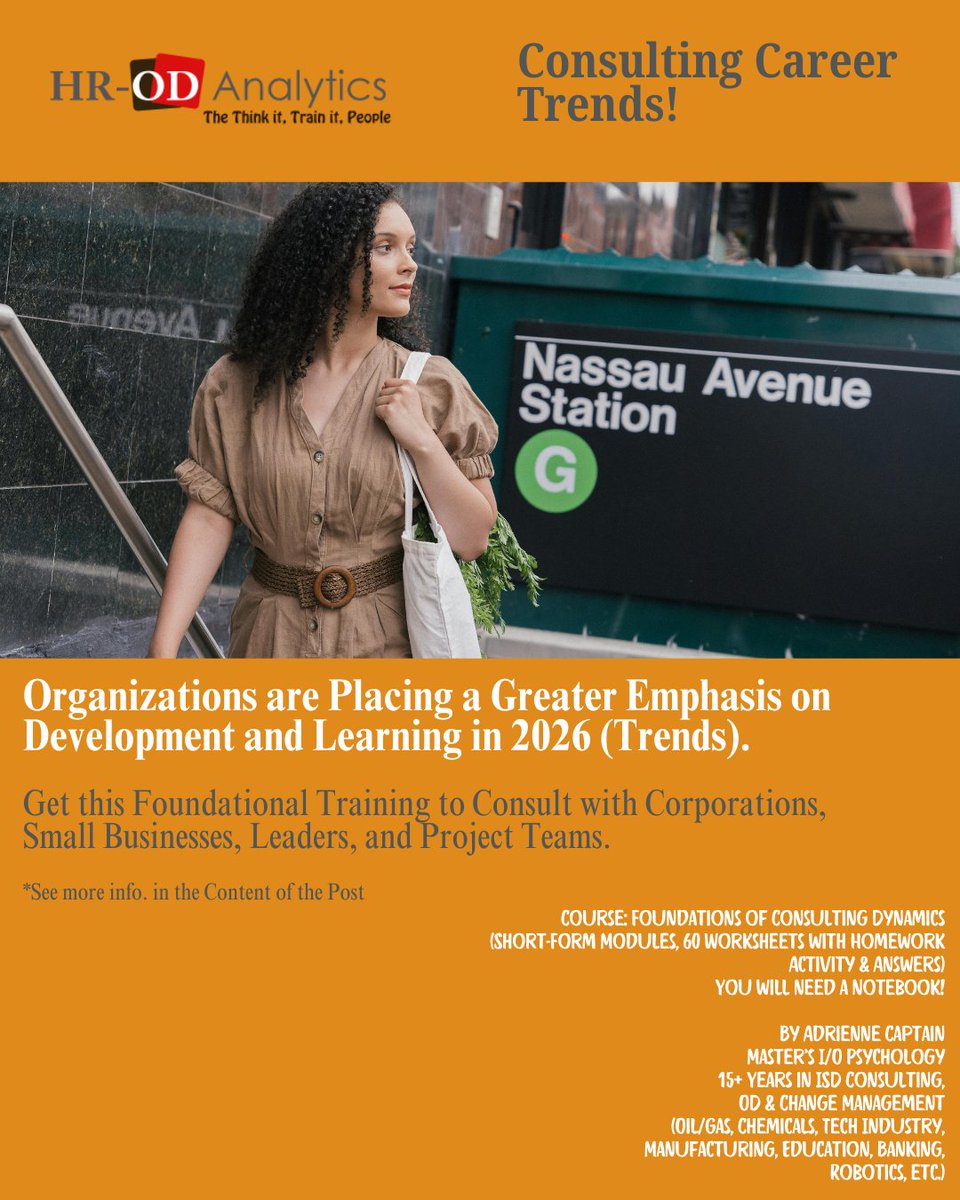 #Consulting Development and Knowledge Transfer are key skills needed by Business Professionals, specifically those in L&amp;D and Human Resources.  Get Consulting #Skills Here: adrienne-s-school-2b8a.thinkific.com/courses/founda…

#change #coaching #humanresources #operations #education #tech #training