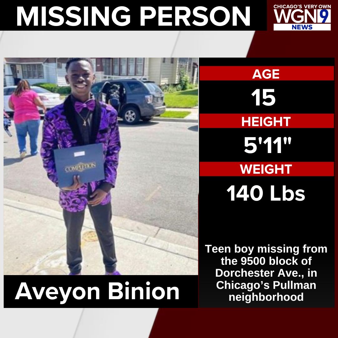 WGNNews's tweet image. #MISSING: A 15-year-old boy last seen in Chicago’s Pullman neighborhood is missing and may have crossed state lines, police said Friday.

More: wgntv.com/news/missing-1…