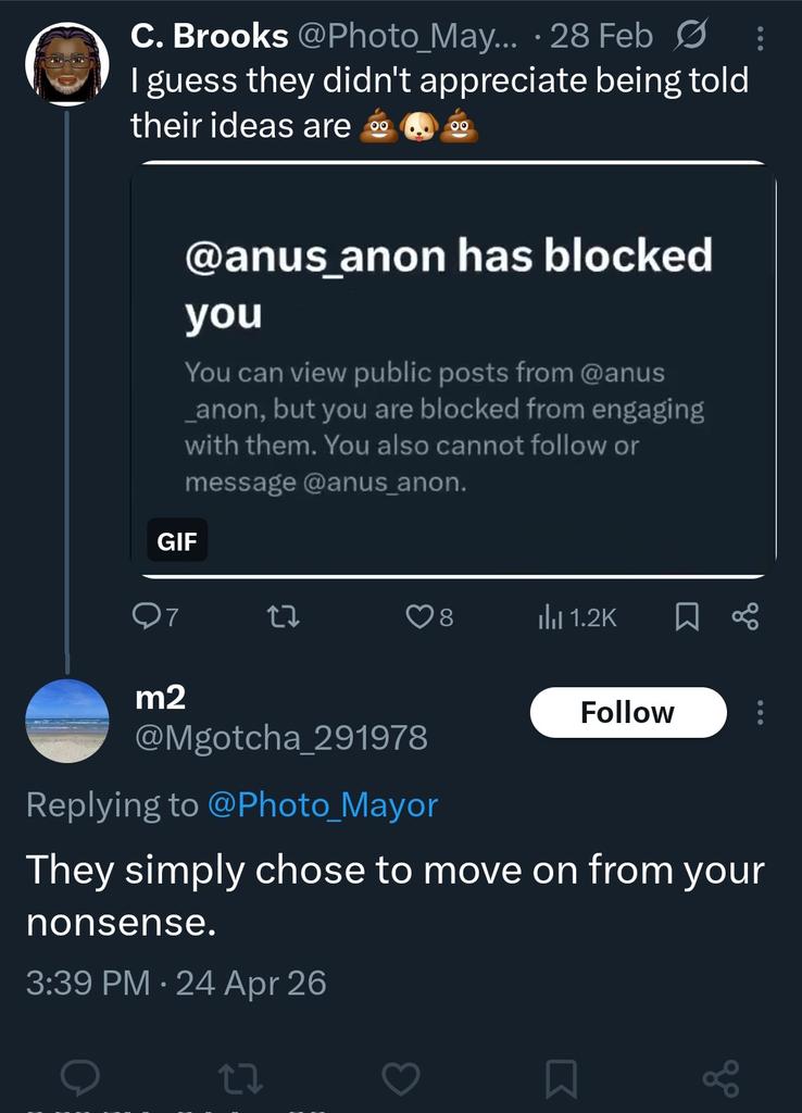 More weaksauce afraid to get cooked, I guess. Eh, <a href="/Mgotcha_291978/">m2</a>