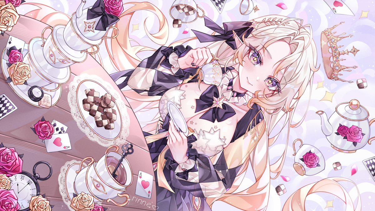 its my birthday today!! 
would really apprecciate all the support and reposts ><

thank you for being here, supporting me and my art! 
#イラスト