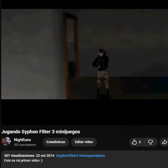 NighRuns's tweet photo. Ha sido un largo camino desde el 2014 💫

#Gracias

#youtubesubscribers #syphonfilter #nighruns #ps1 #youtubestreamer https://t.co/FwexIb73Cj