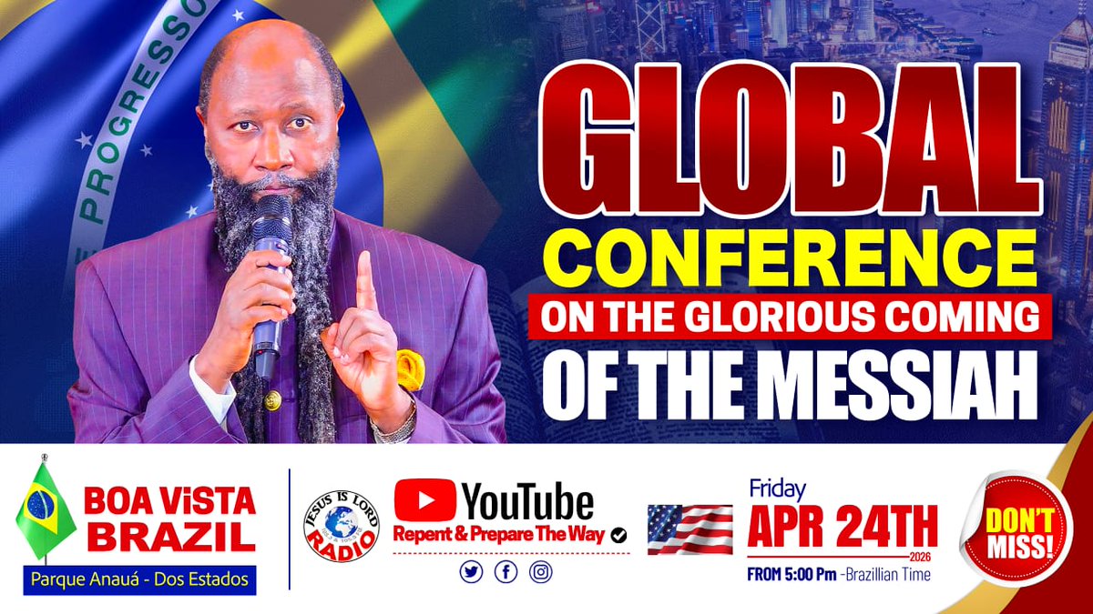 JoshuaPich9909's tweet image. Mega Conference on the coming of The Messiah. 

Live shortly on Crown TV KE 📺 
#Kenya ❤️ 🇰🇪 
youtube.com/live/saexwthrj…