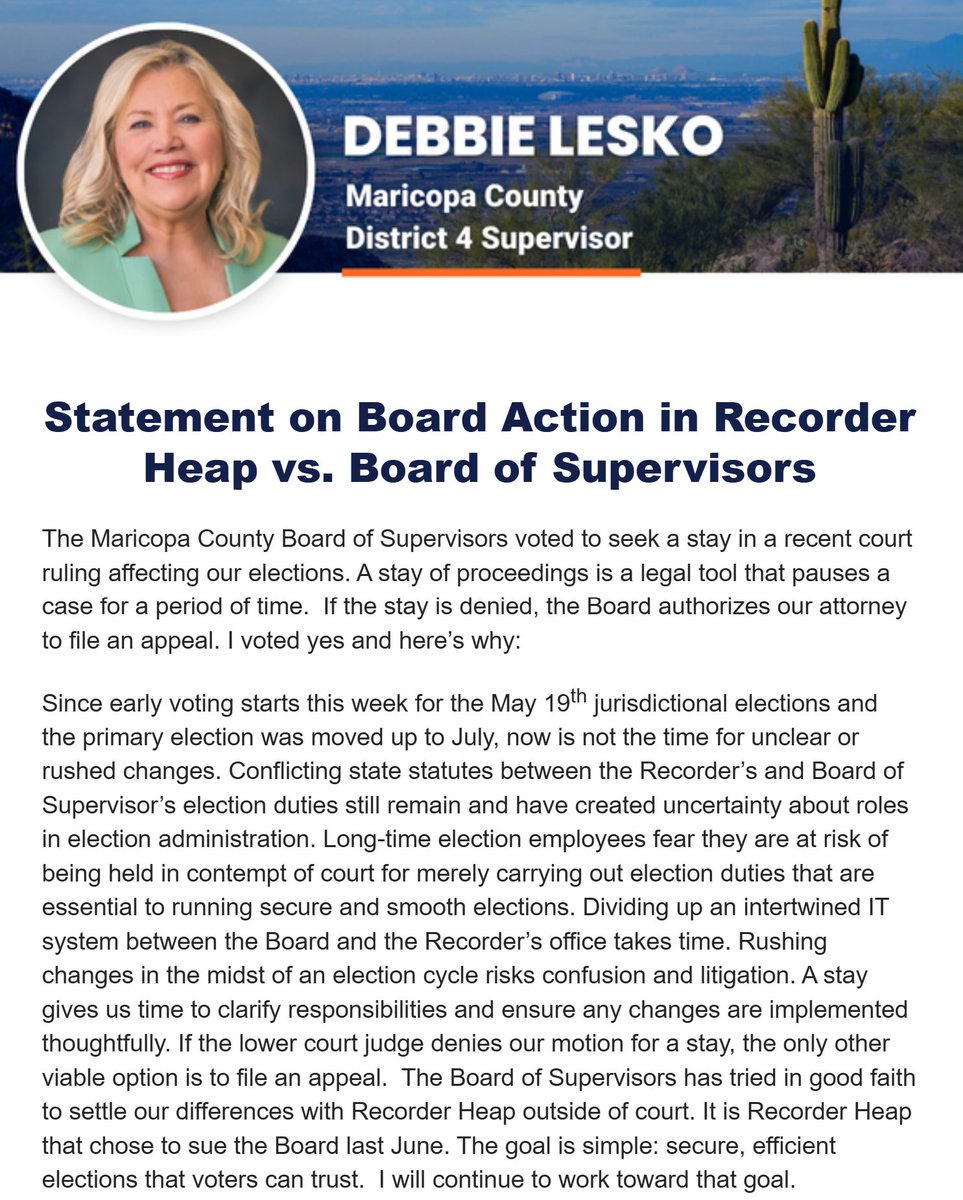Debbie Lesko tweet media
