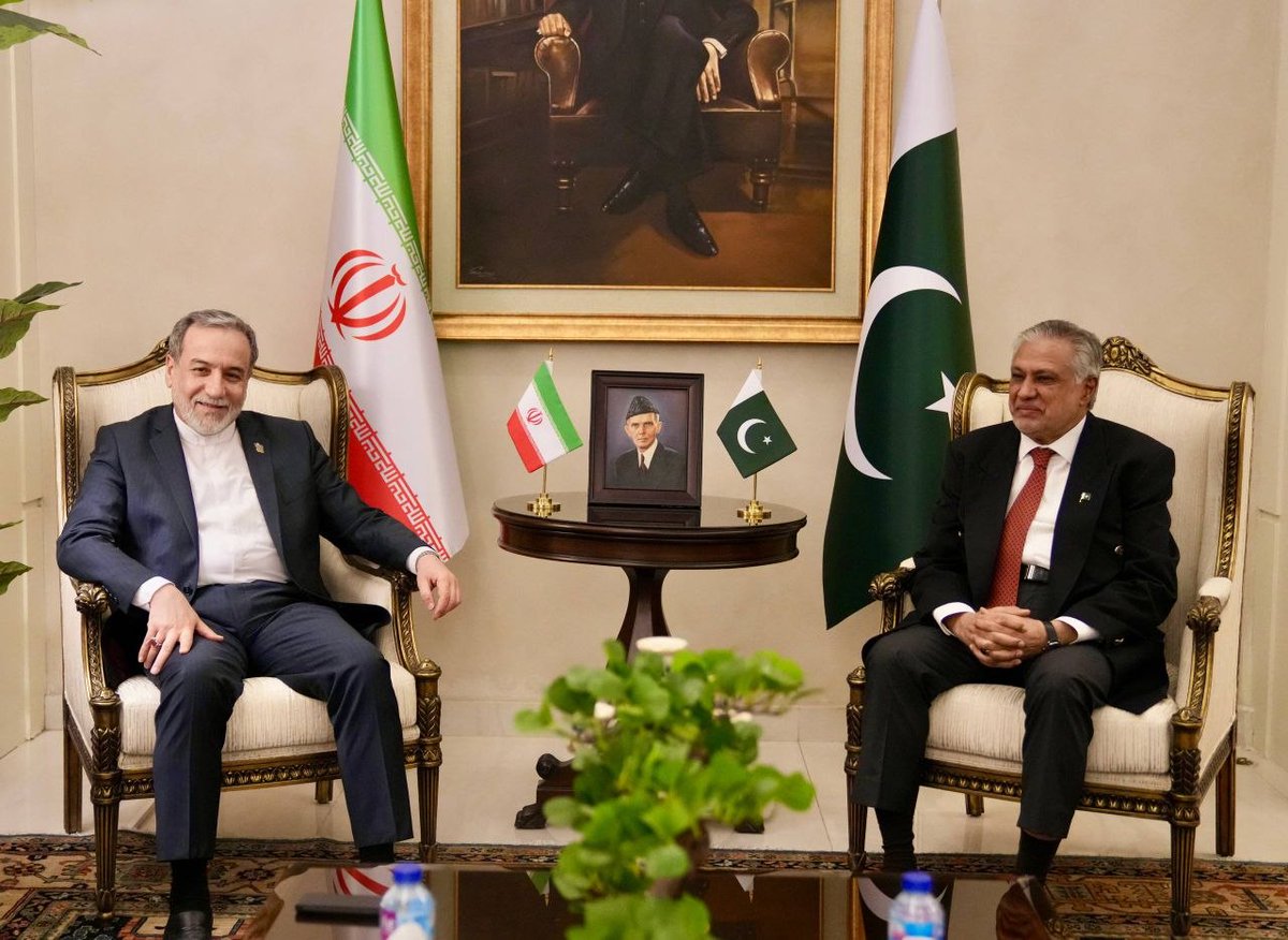 We arrive in Islamabad, Pakistan, for an official visit. FM Araghchi will be meeting with Pakistani high-level officials in concert with their ongoing mediation &amp; good offices for ending American imposed war of aggression and the restitution of peace in our region. 

No meeting