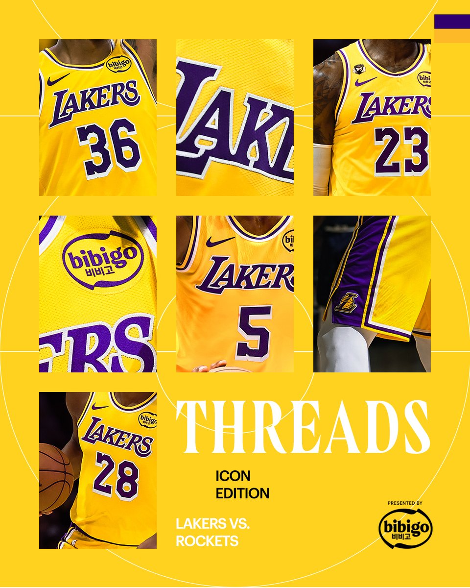 Lakers's tweet image. Threads in Houston

@bibigoUSA x #LakeShow
