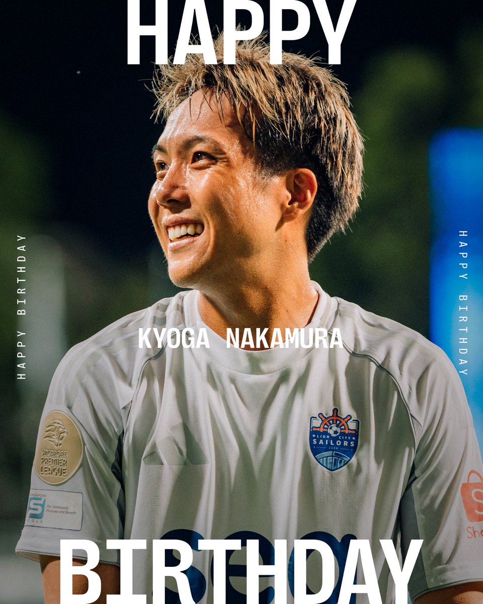 lioncitysailors's tweet image. お誕生日おめでとうございます、𝐊𝐲𝐨𝐠𝐚さん！🥳

Here’s wishing our midfield maestro a special birthday as he hits the big 3️⃣0️⃣!

#allhandsondeck #lioncitysailors