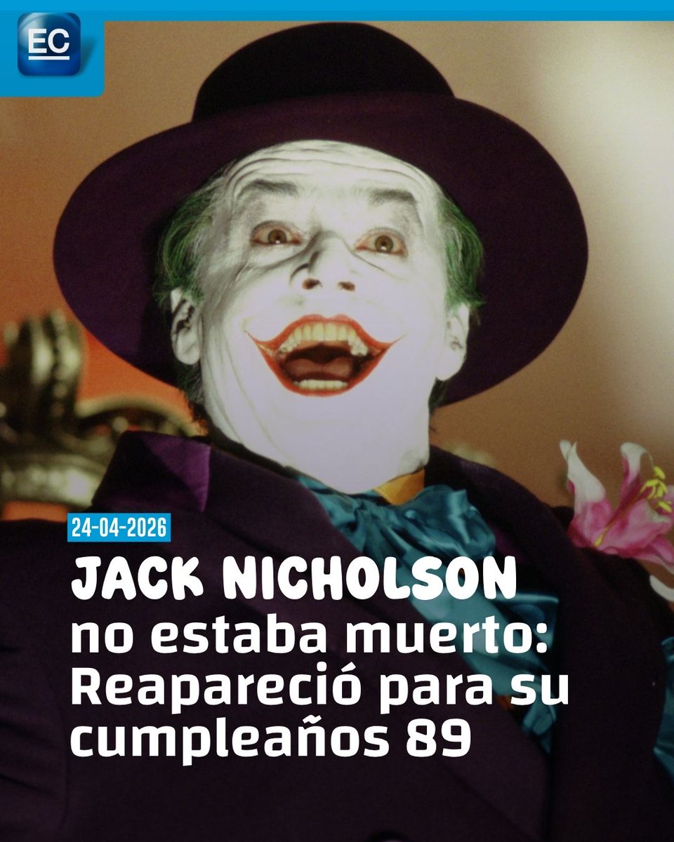 elcomerciocom's tweet image. f.mtr.cool/ucqnvumczk | 🎂 ¡El legendario Jack Nicholson estuvo de cumpleaños!  
#JackNicholson #Hollywood #Cine