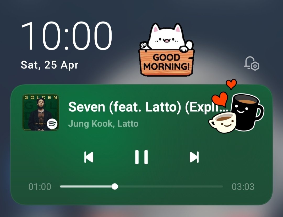 LidiaTan75's tweet image. 🌞 Good Morning Everyone 🌞 Have a Happy and Blessed Weekend ahead! 🌻🙏

👋 Hi, I'm Listening 🎧 #Seven by #Jungkook from "Jungkook Discography" on Spotify!  👑🐰🎶💞

🔗 open.spotify.com/track/2HRgqmZQ…

PLEASE KEEP SUPPORTING JUNGKOOK'S MUSIC 🎶 🫶 
#JUNGKOOK #정국 🔥