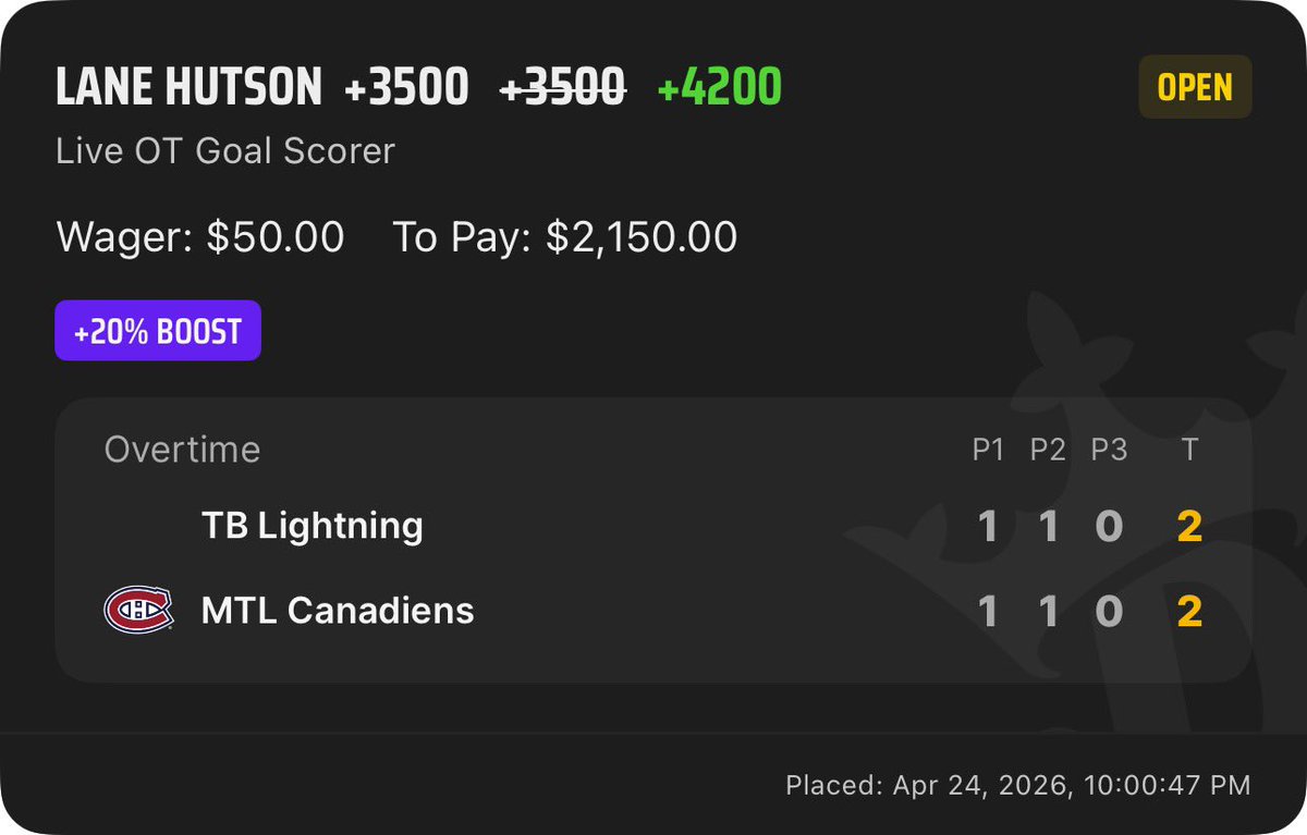 OTG … what if Lane Hutson is good?