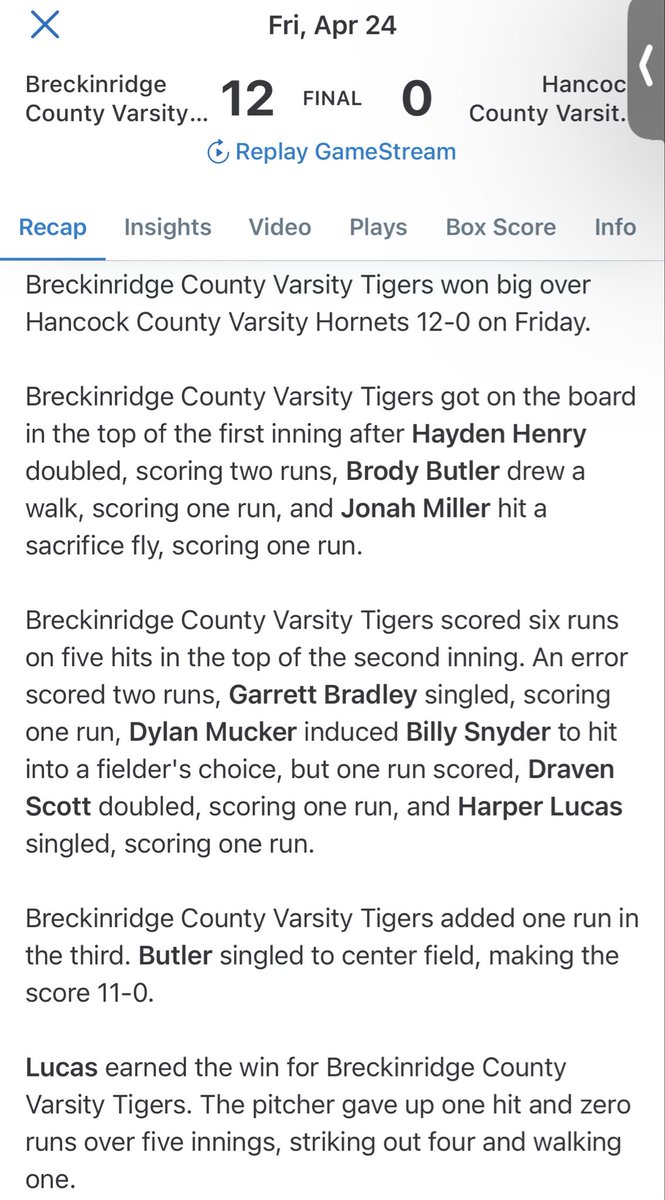 JenniJean17's tweet photo. Awesome game Tigers! #TigerPr1de #LetsGoBC https://t.co/FhO9VdrwXu