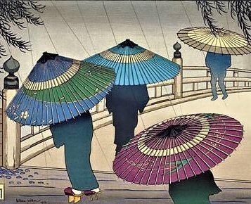 womensart1's tweet image. Lilian May Miller (1895-1943) was a US woodblock printmaker and poet born in Tokyo, who was influenced by a Japanese printmaking styles of strong colours and bold design #Womensart #Saturday