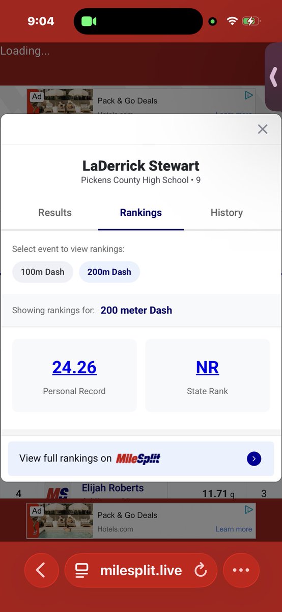 Ledereke_11's tweet photo. Day one of Sectionals 
100m: first overall 
200m: fourth overall 
@Mike_Will89 @HallTechSports1 @HS_Next_Stop @HS_Next_Stop @CSAPrepStar https://t.co/Yk2S7tfBzd