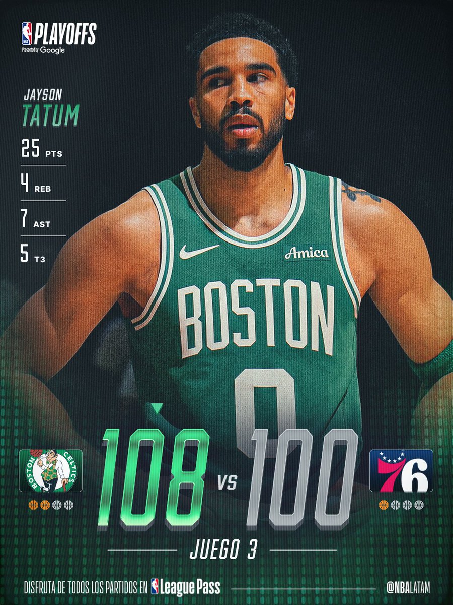 NBALatam's tweet image. Triunfazo de los @celtics ☘️

#NBAPlayoffs