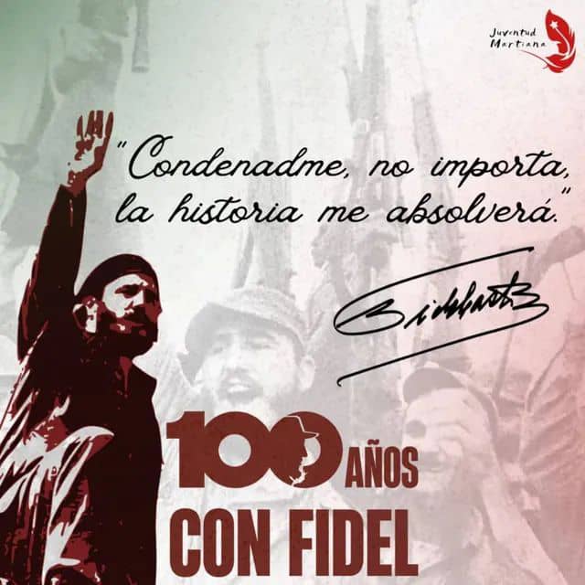 #100AñosConFidel 
#FidelPorSiempre