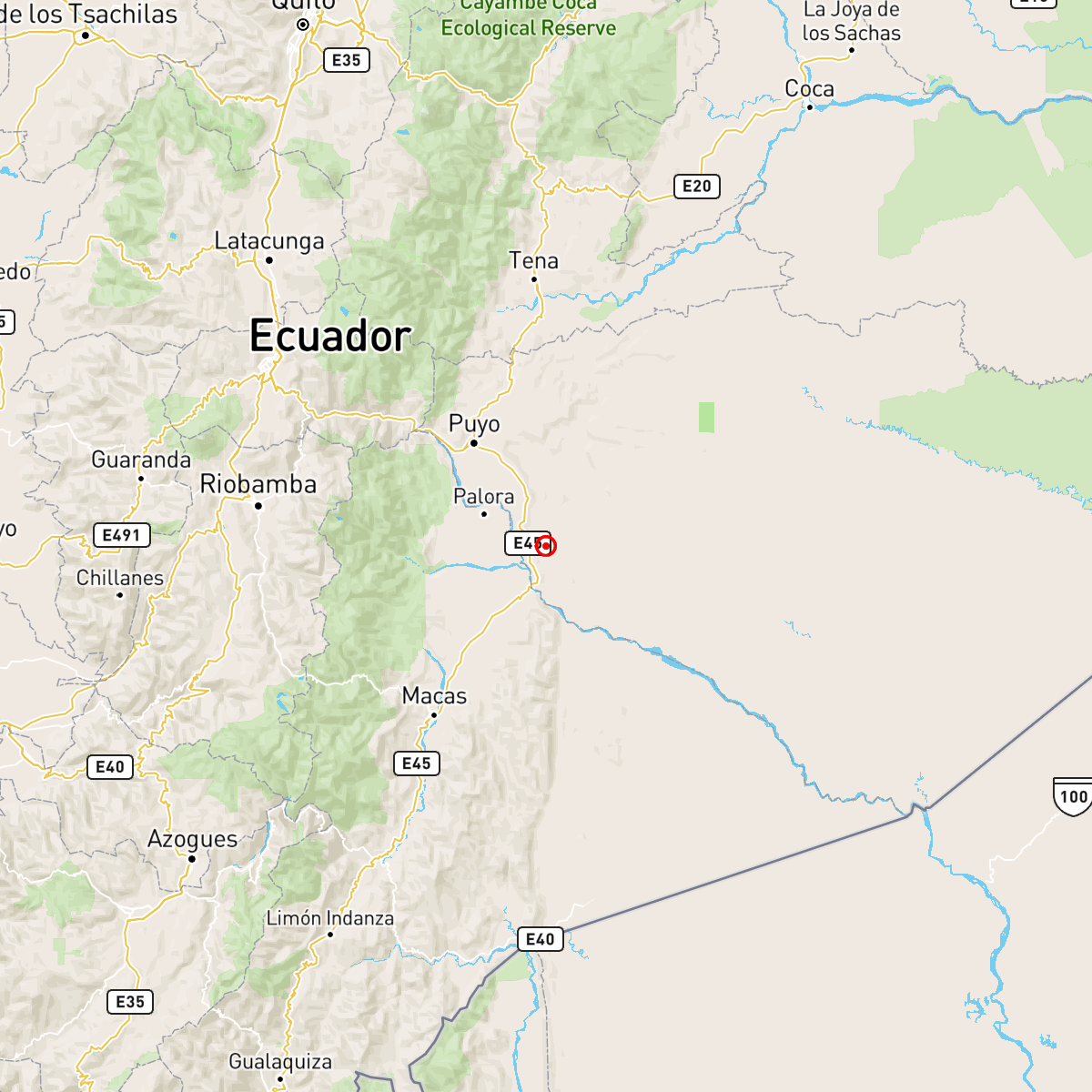 IGecuador's tweet photo. [PRELIMINAR]
Evento: igepn2026ialt
Ocurrido: 2026-04-24 21:13:13
Mag.: 4.0M
Prof.: 5.0 km
Lat.: 1.795° S
Long.: 77.779° W
Localizado: a 41.61 km de Puyo, Pastaza
Sintió este sismo? Repórtelo: https://t.co/saOTPCRzTU https://t.co/BKBRbdcXzI