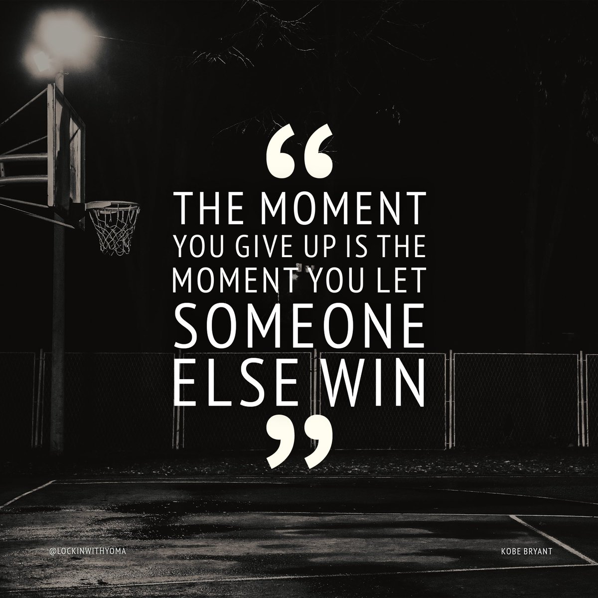 lockinwithyoma's tweet image. The moment most people quit is the moment they were closest to winning.

Don’t let one bad day, one setback, or one failure decide your future. Keep going.

What’s something in your life you refuse to give up on? 👇🔥

#KobeBryant #MambaMentality #Motivation #Discipline #Success