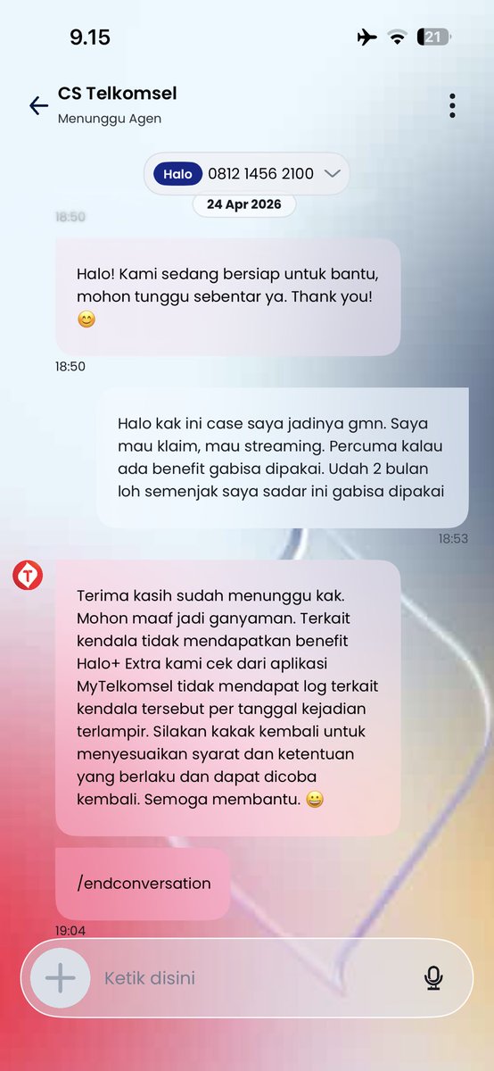 mark_leesgf's tweet photo. @MyTelkomselApp min ini gmna yaa smpe skrg jg case nya blm beres beres. Pdhl saya cmn mau klaim apa yg mnjadi hak saya loh? Yg nyantumin apa yg hrsnya saya dpt kan telkomselnya sndiri. Kenapa waktu sy nanya yg saya gabisa malah gaada bantuan jelas? https://t.co/aLrZZp0dQp
