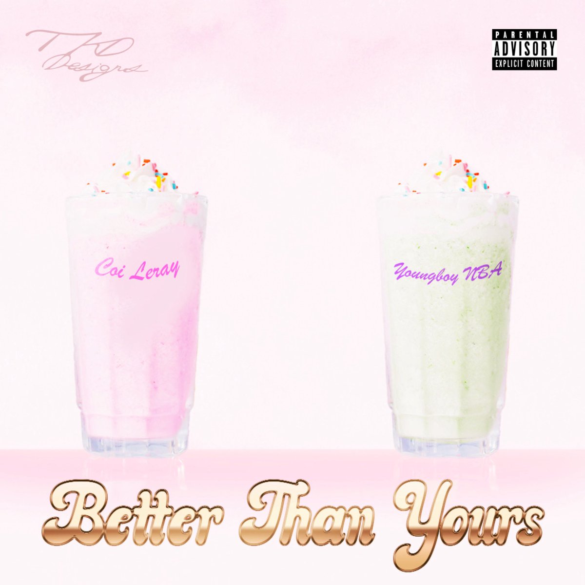 tkd__designs's tweet image. I made a concept design to @coi_leray song “Better Than Yours” with @neverbrokeagain 

#CoiLeray #NBAYoungboy #GraphicDesign #Artist #Designer #AdobePhotoshop