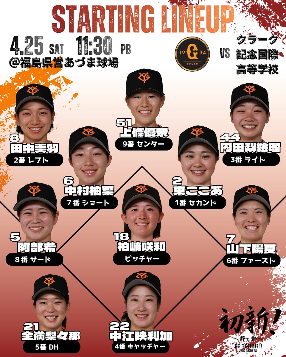 読売ジャイアンツ 女子チーム（公式） tweet media