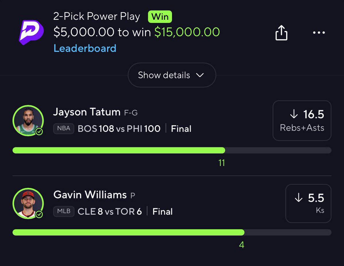 $250 to 15 random followers who: LIKES + RTs🙂‍↔️

I love fading PrizePicks popular plays😭✌🏻

𝗟𝗶𝗻𝗸 𝘁𝗼 𝗷𝗼𝗶𝗻 𝗽𝗿𝗲𝗺𝗶𝘂𝗺⬇️
winible.com/prokprofits