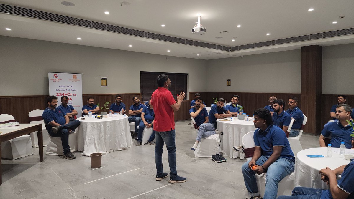 imgajananpawar's tweet image. Empowering leadership at every level 

Had an impactful Leadership Development session for the team of Galaxy Chains Rajkot—focused on self-awareness, collaboration &amp;amp; growth.

Because strong leaders build stronger organizations.
#Leadership #TeamBuilding #CorporateTraining