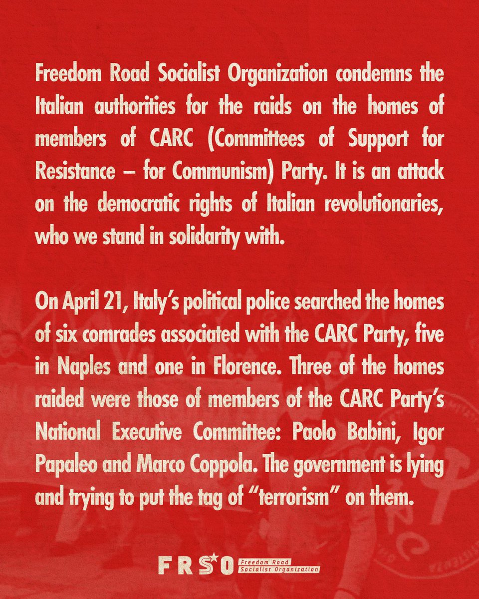 FRSO | Freedom Road Socialist Organization tweet media