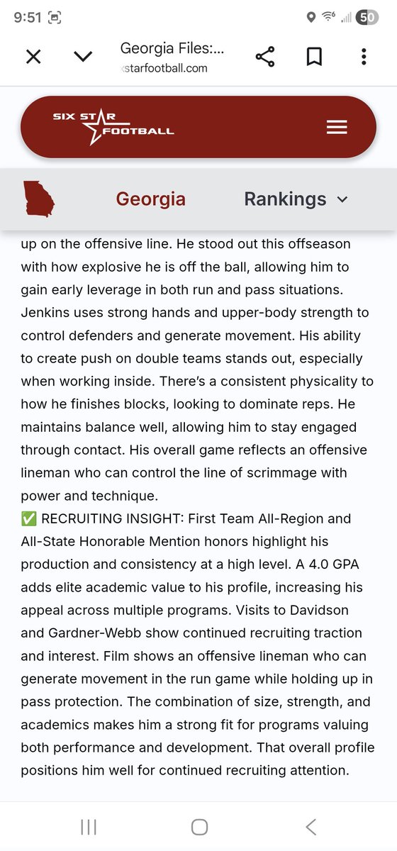 Bryson Jenkins 2027 OL tweet media
