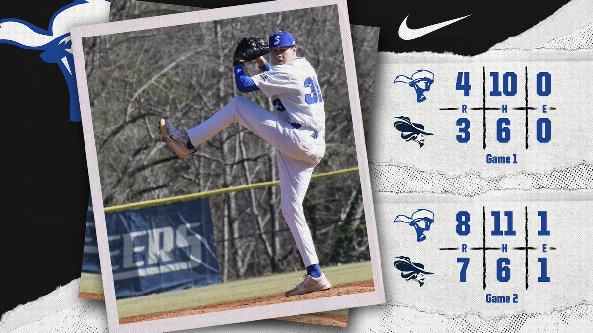 GOSMCPIONEERS's tweet photo. The Spartanburg Methodist College baseball team swept a doubleheader at Montreat, 4-3 (Game 1) and 8-7 (Game 2), to extend its winning streak to six games on Friday. #RollNeers #NAIABase #AACBase https://t.co/f5Ql5Ua1pL