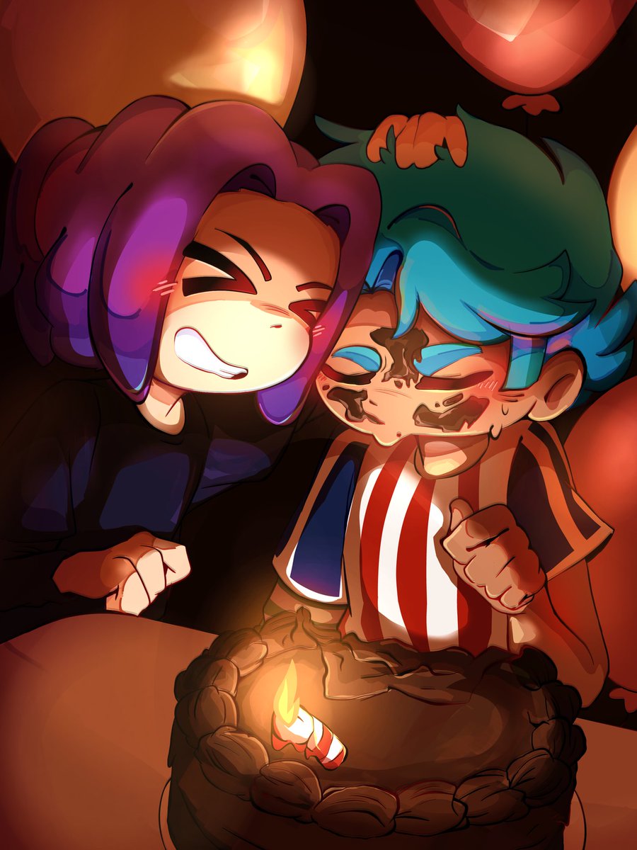 sharkiesharksm's tweet image. ya ni lo terminé pero q chingue a su madre el cumpleañero #fnafhs #bxb #bon #fhstwt #fhs