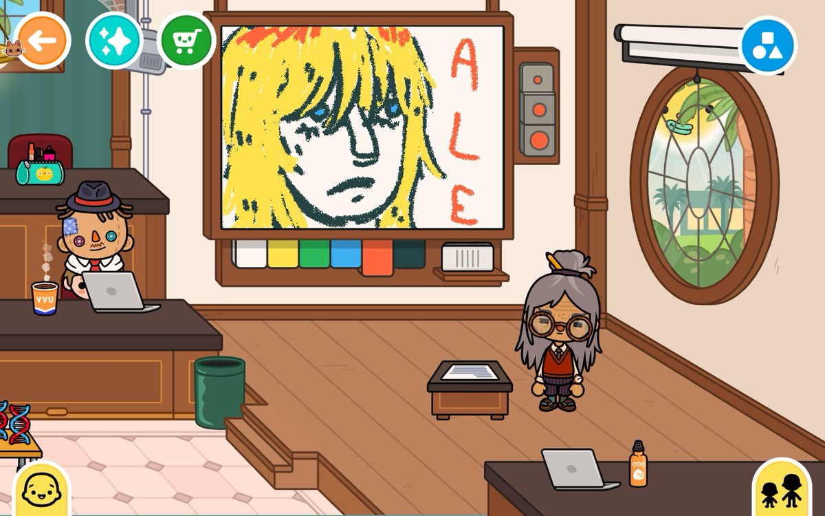 a professora desenhou ale omg