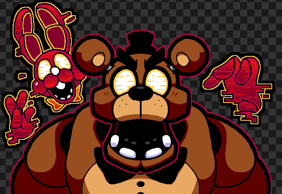 Qdsters's tweet photo. #FiveNightsAtFrickbears3 Careful who you choose... https://t.co/bbbo4BU3Wf