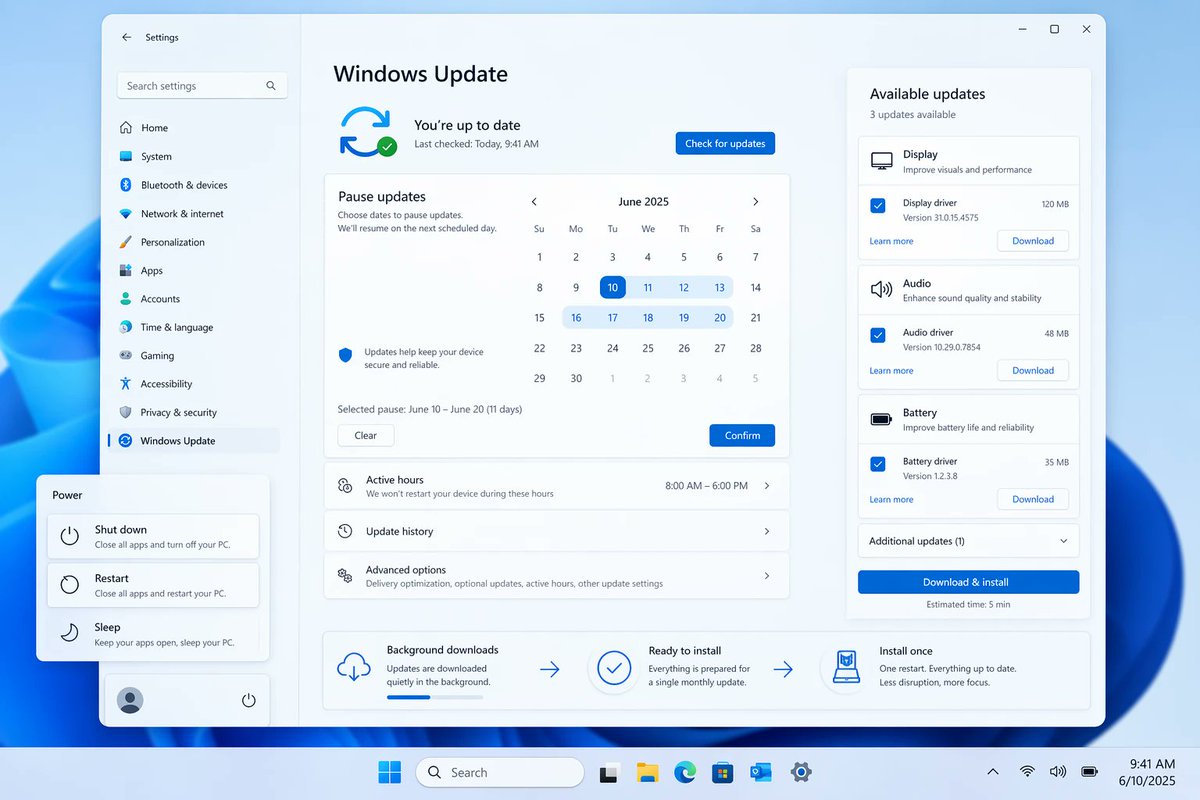 windowsforum's tweet photo. 🪟 Windows Update finally learning “customer control” is a thing. Skipping during setup + longer pauses = fewer surprise reboots. Clearer details also means less IT guesswork.
https://t.co/fXS85qh1Hh
#WindowsUpdate #Windows11 #UpdateControls #SecurityAndReliability https://t.co/2ElSBrGAVU