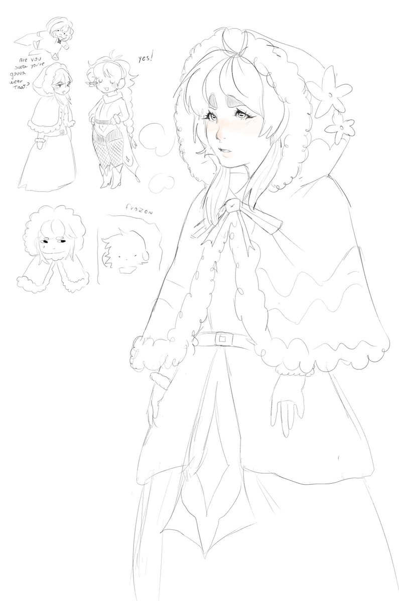 Pochiruyo's tweet image. Lumine winter fit
#Lumine #genshinimpact #doodles