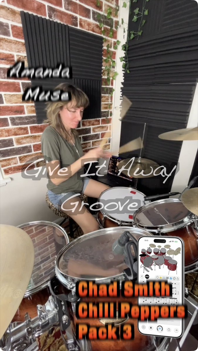 drumrapp's tweet image. 🥁 Give It Away Groove in Chad Smith Chili Peppers Pack 3 with Amanda Muse
 
#drumset #learndrums #drumgrooves #chadsmith #rhcp