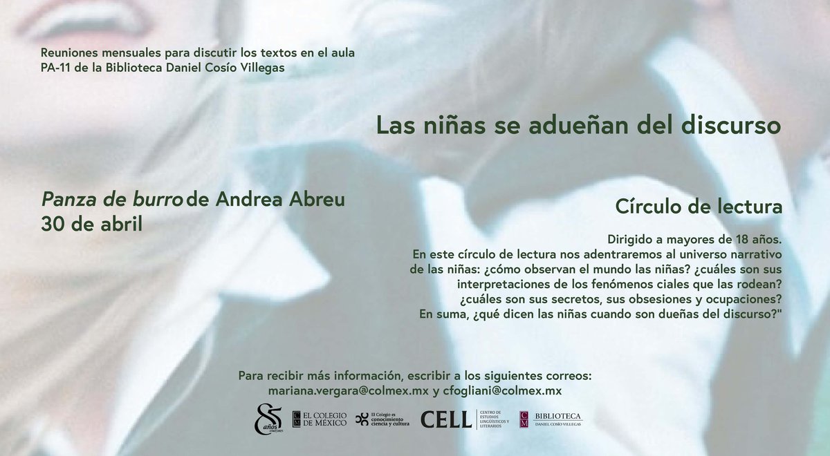 Círculo de lectura COLMEX tweet media