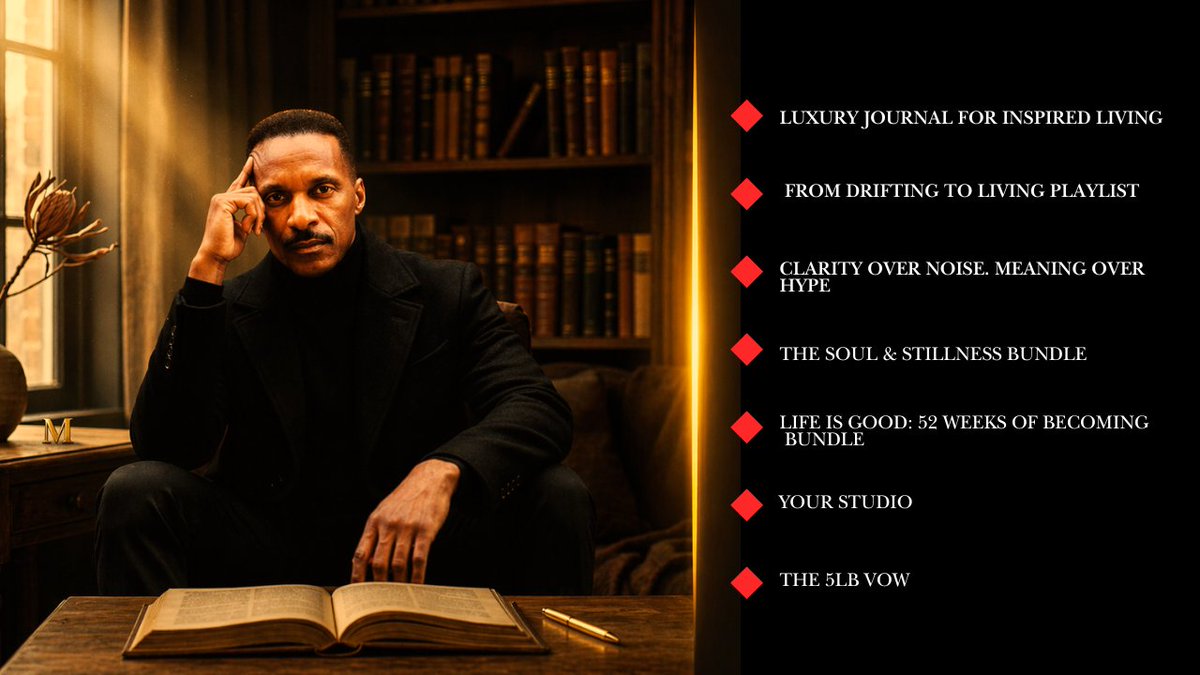 Xtradonaire's tweet image. Clarity over noise. Meaning over hype. 
My latest digital products, including The 5LB VOW and the Soul &amp;amp; Stillness Bundle, are now available at the link below. Start your journey toward a more intentional life today. Check it out here: tinyurl.com/Larry-Xtradona… 🧵#SelfImprovement