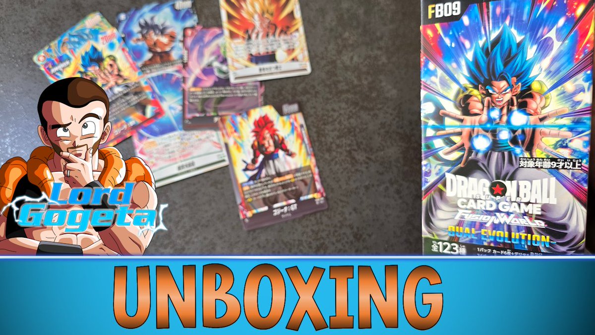 gogeta_lord's tweet photo. On veut de la belle Gogeta! Unboxing de la FB09 de DBSCG Fusion World!
Trouver chez @japandco_net
https://t.co/8JjoE5uuWy
https://t.co/8JjoE5uuWy
#DragonBall #FusionWorld #FB09 https://t.co/PWW7DPDwY2