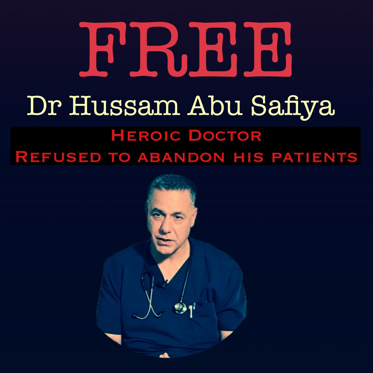 Marji264's tweet image. #FreeDrHussamAbuSafiya 
#FreePalHostages