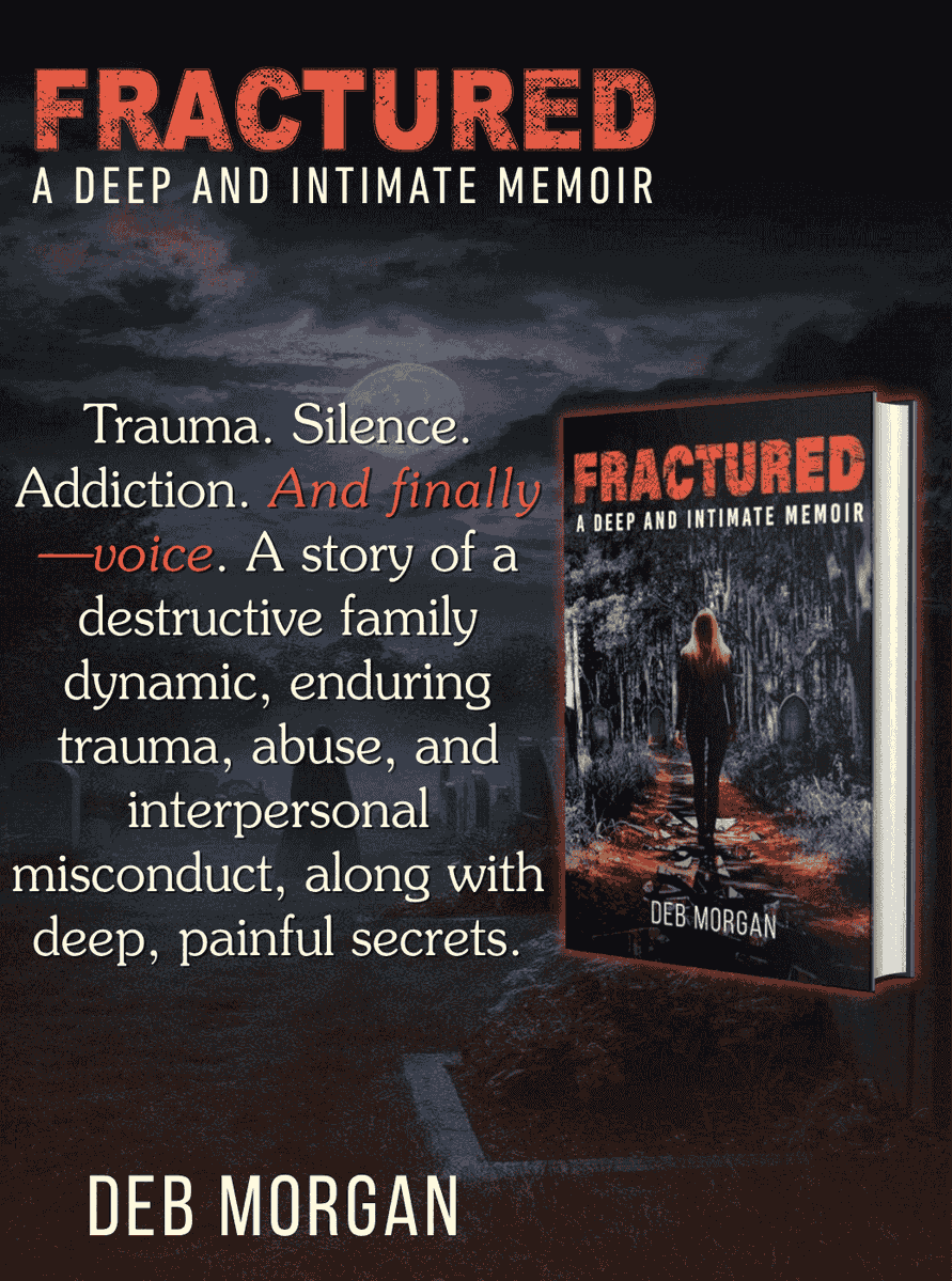authorocean's tweet image. Different kinds of books - FRACTURED: A Deep and Intimate Memoir by Debra Morgan is not just a memoir-it's a raw, unfiltered voice rising from pain. A story of survival, truth, and reclaiming identity. #Memoir #TrueStory @DMORGAN0505 amazon.com/dp/B0GX2TRN3C/