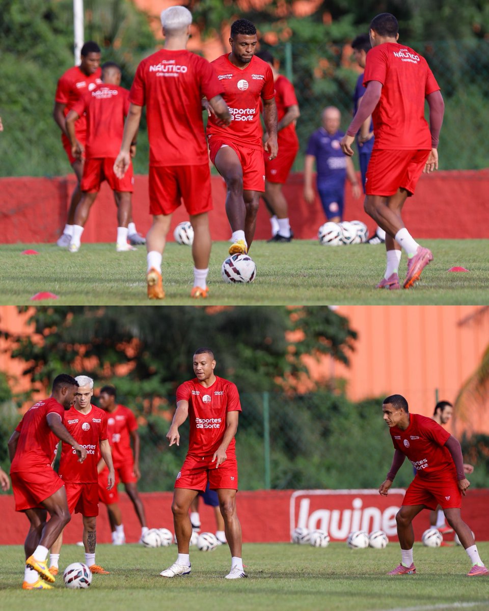 nauticope's tweet photo. 𝐒𝐄𝐆𝐔𝐈𝐌𝐎𝐒 𝐓𝐑𝐀𝐁𝐀𝐋𝐇𝐀𝐍𝐃𝐎! 🔄🇦🇹
Na tarde de hoje (24), a equipe alvirrubra finalizou mais um dia de treinamento intenso. 🐭🚀 https://t.co/uicznogXXL