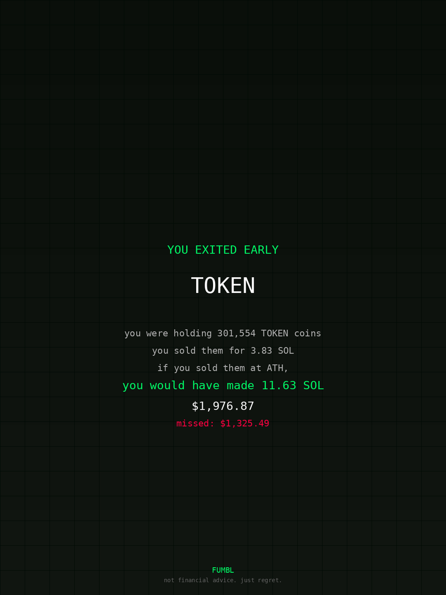 Njabulobhabha's tweet image. generational sell on $BNB checked using fumbledbags.com 

6h81eiZx7UAG9QwuGMmmcQXRcy2mXavnJzmKa4NQgxTF
#cryptonews #degen