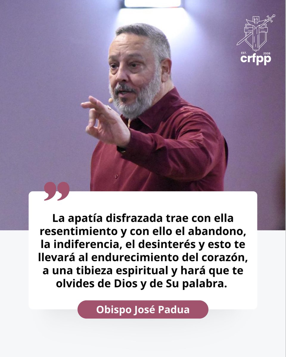 Celebración del 4/22/2026
Obispo José Padua
Tema: El Disfraz de la Apatía