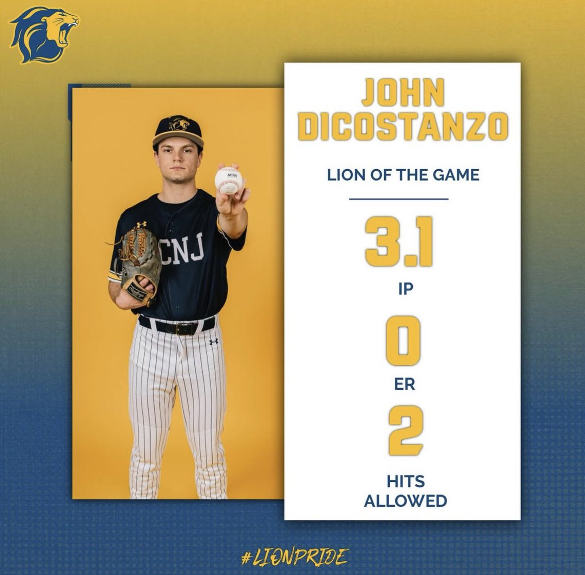 TCNJ BASEBALL tweet media