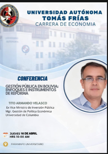 _tavany_'s tweet image. 1/ Fue un gusto presentar la semana pasada en #Potosí la conferencia #GestiónPública en #Bolivia: enfoques, instrumentos y rutas de #reforma.

Expuse cómo los modelos de gestión inciden en el desempeño del #Estado, la provisión de servicios, y el bienestar de la población.