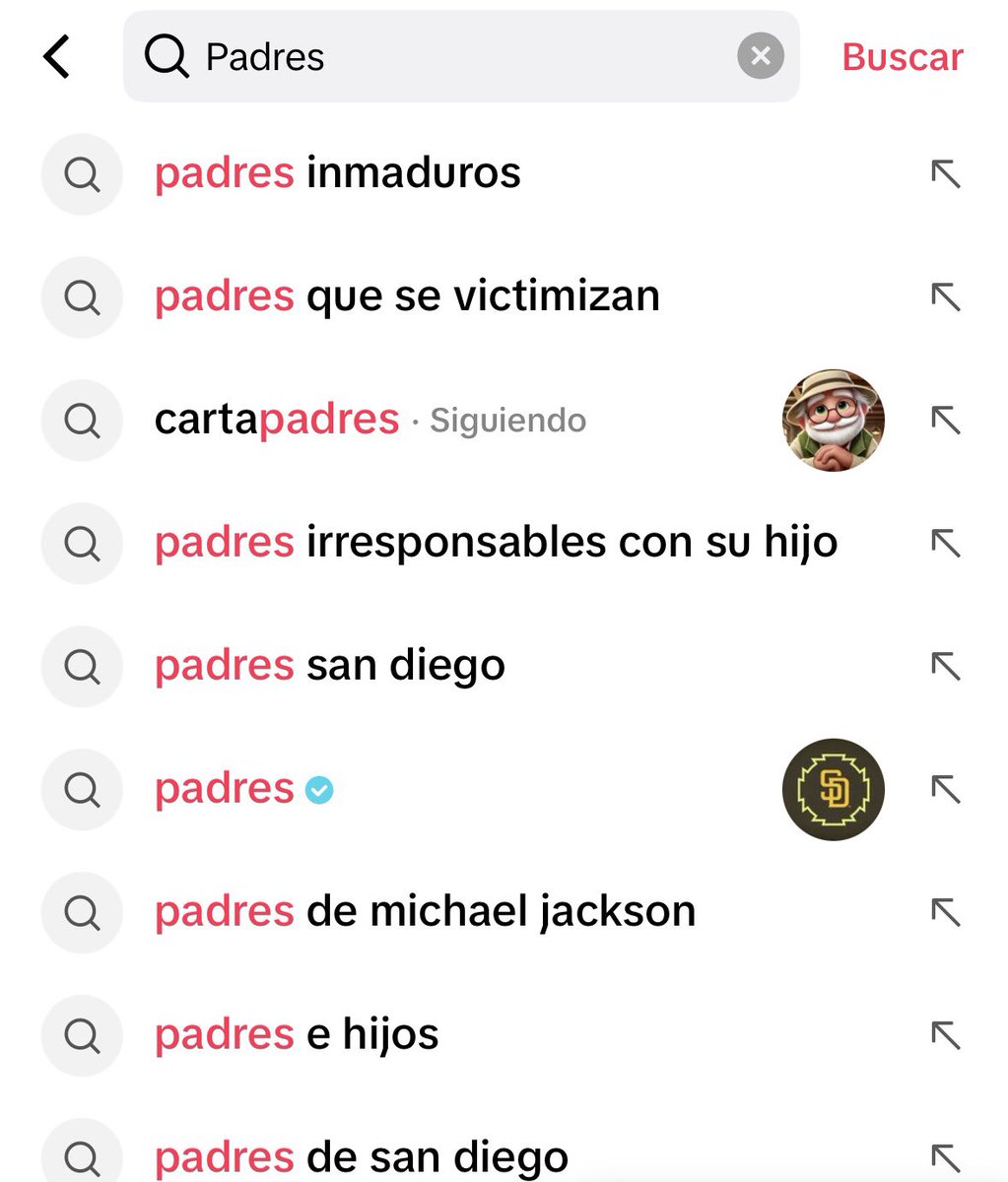 Caray, yo solo quería buscar tiktoks de los Padres de San Diego.