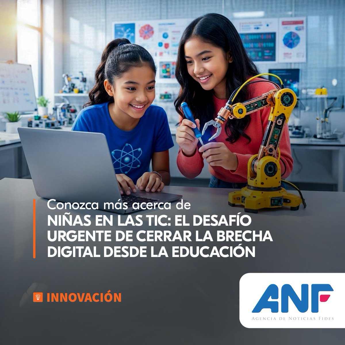 noticiasfides's tweet image. [⚛️Innovación y Educación] De acuerdo con datos internacionales, las mujeres representan el 45% del personal investigador en la región, pero solo el 35% de quienes se gradúan en áreas STEM. 
Lea la nota aquí 👉 acortar.link/PLpnj5 #Unifranz #Educación #Tecnología